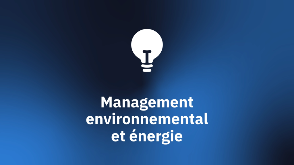 Management environnemental et energie — certifications par Euro Quality System