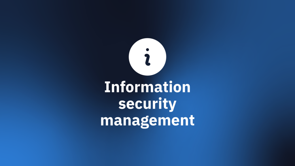 Information security management — Euro Quality System